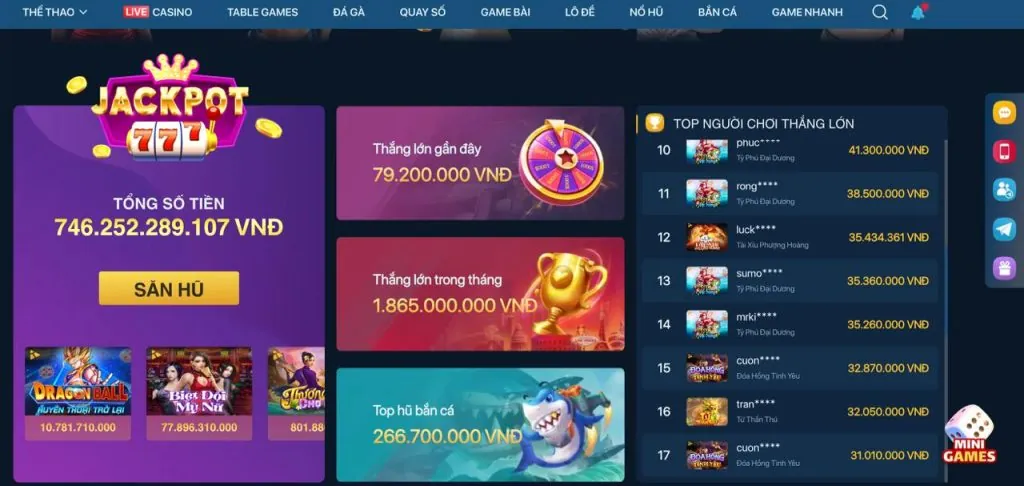 Kho game đa dạng tại bet 855